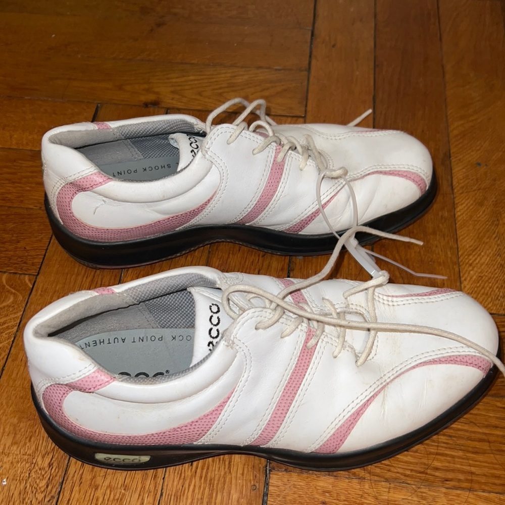 ecco Golf Women Sport Sport Tempo Golf Shoe White/Pink